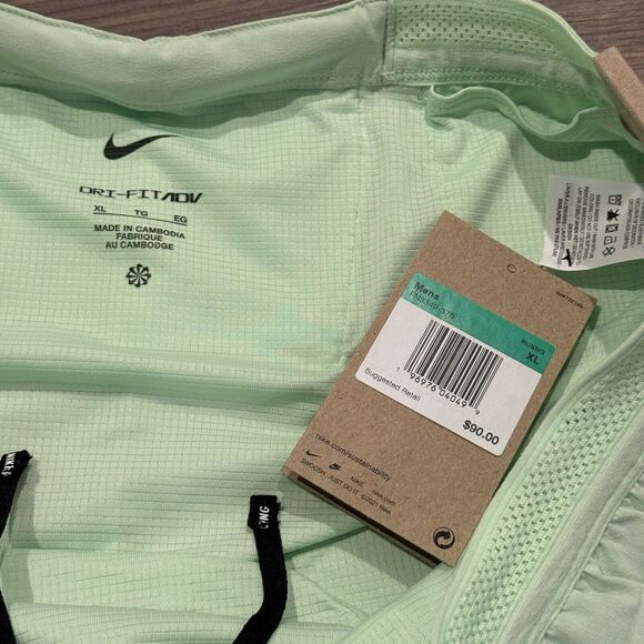 Nike Aeroswift Dri-Fit ADV 2" Brief Lined Running Shorts Mens XL Vapor Green - Picture 2 of 4